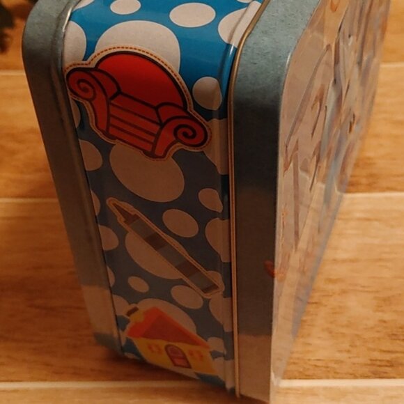 BLUE puppy tin box lunchbox storage container brand new, never used - Picture 5 of 11